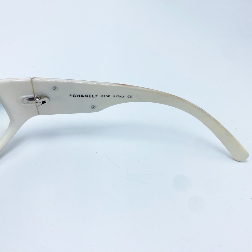 Authentic CHANEL Dream Wrap White & Black Sporty Y2K Early 2000s Sunglasses - Picture 11 of 12